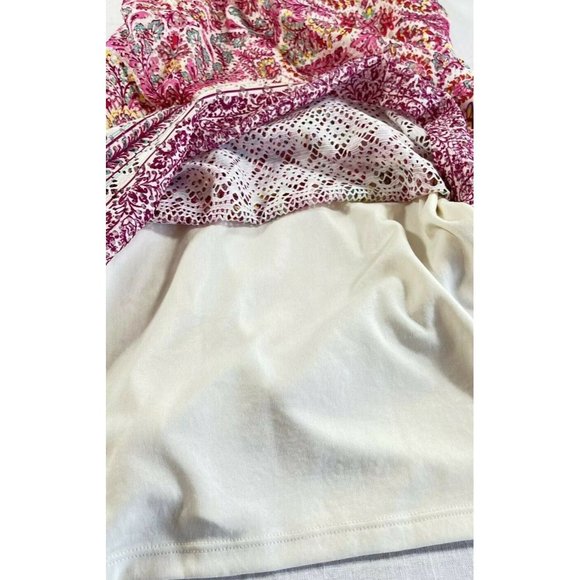 Chelsea and Violet Dress Juniors XL, Ivory Purple Mint Paisley NWT - Picture 5 of 7